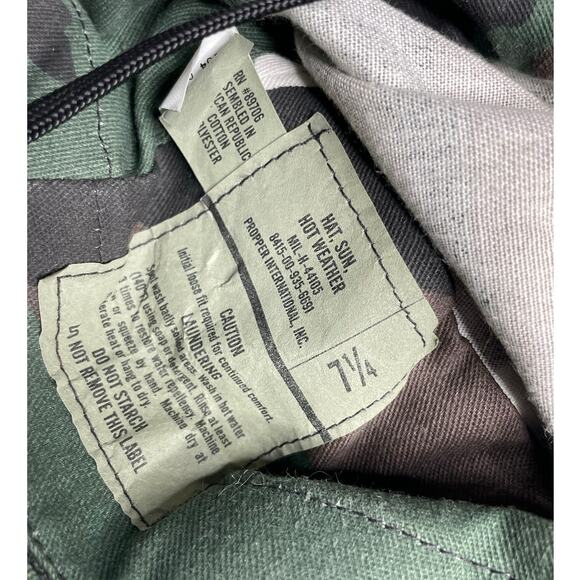 Propper Boonie Hat Sz 7 1/4 US Military Bucket Day One Desert Camo Chin Strap - Picture 9 of 13